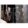 Moon earrings,inspired by Divine Comedy of Dante Alighieri,handmade in Italy by Percossi Papi