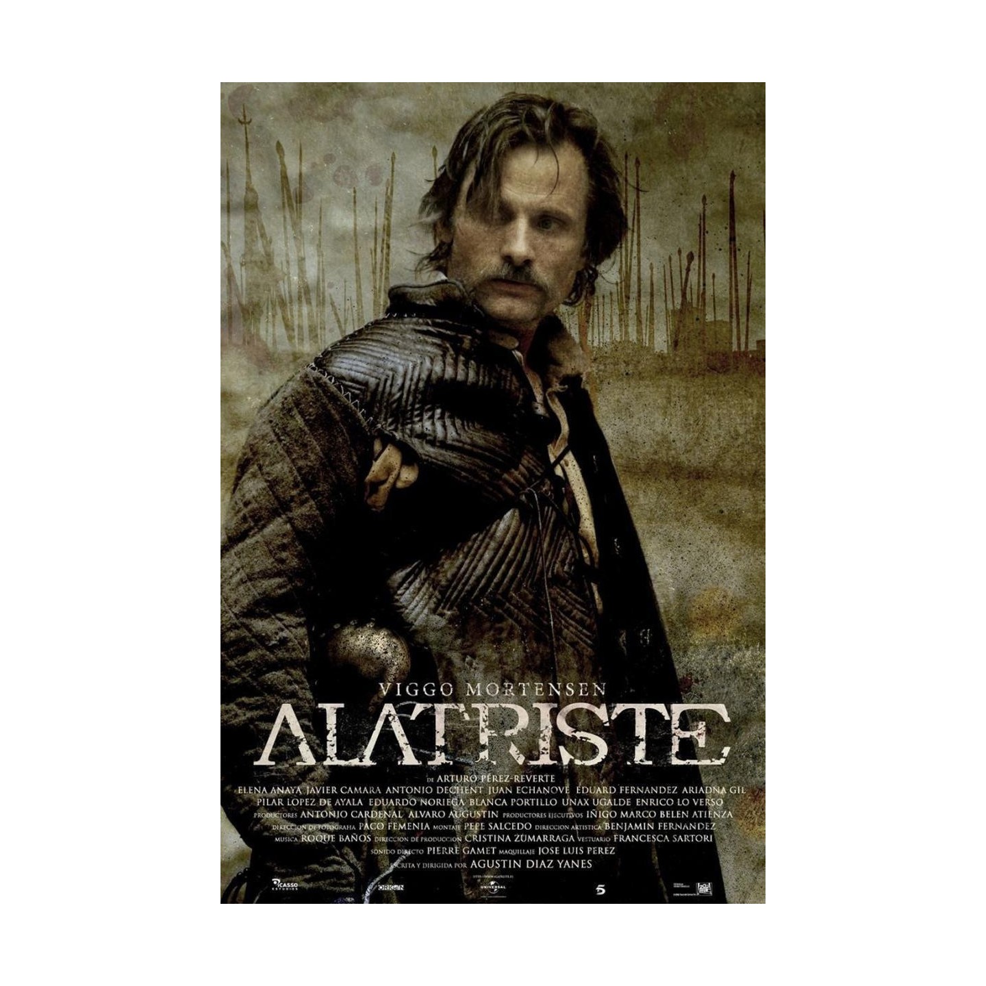 Love cinema - Alatriste, Vigo Mortensen. Collana realizzata a mano in Italia da Percossi Papi