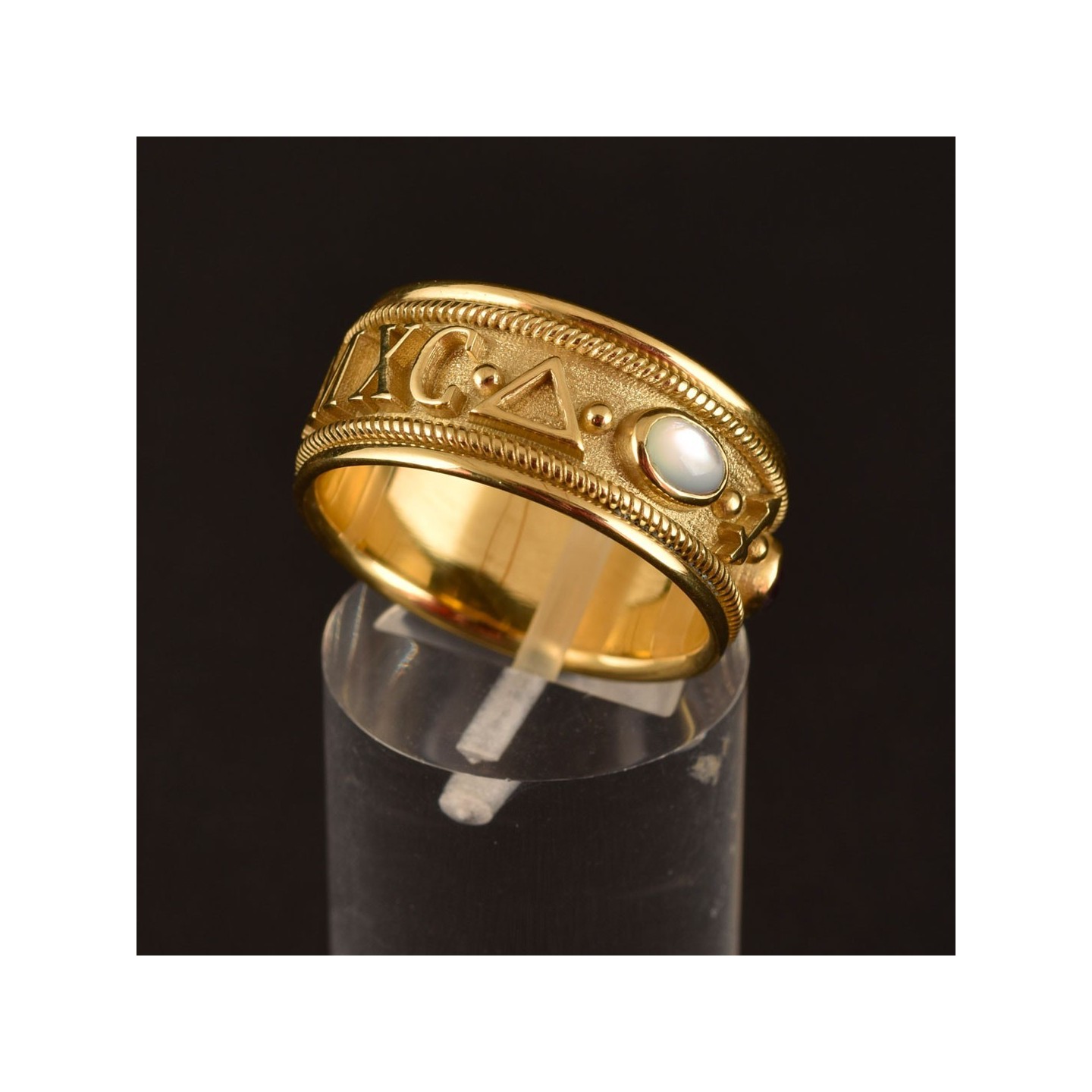 Anello Segno Zodiacale Personalizzato, realizzato a mano in Italia da Percossi Papi con pietre naturali