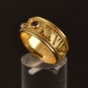 Anello Segno Zodiacale Personalizzato, realizzato a mano in Italia da Percossi Papi con pietre naturali