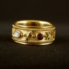 Anello Segno Zodiacale Personalizzato, realizzato a mano in Italia da Percossi Papi con pietre naturali