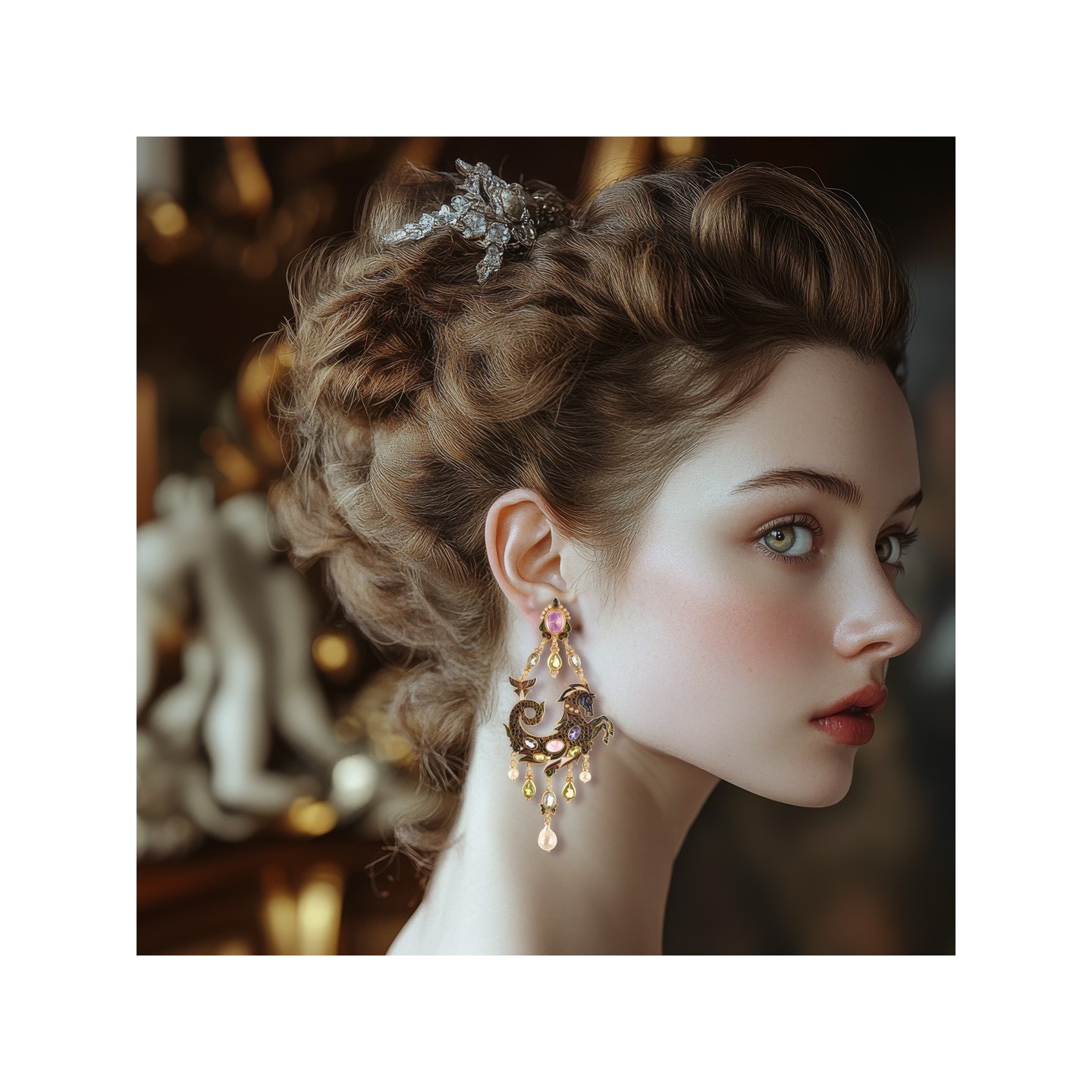 "Elizabeth the golden age", Cate Blanchett. Orecchini collezione Cinema