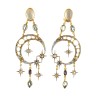 Moon earrings,inspired by Divine Comedy of Dante Alighieri,handmade in Italy by Percossi Papi