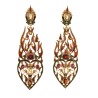 Heart earrings made in Italy by Percossi Papi inspired by the love story between Paolo e Francesca. Dante Alighieri, the Divine