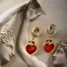 Orecchini cuori, realizzati in Italia da Percossi Papi