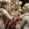 Orecchini cuori, realizzati in Italia da Percossi Papi con pietre naturali.