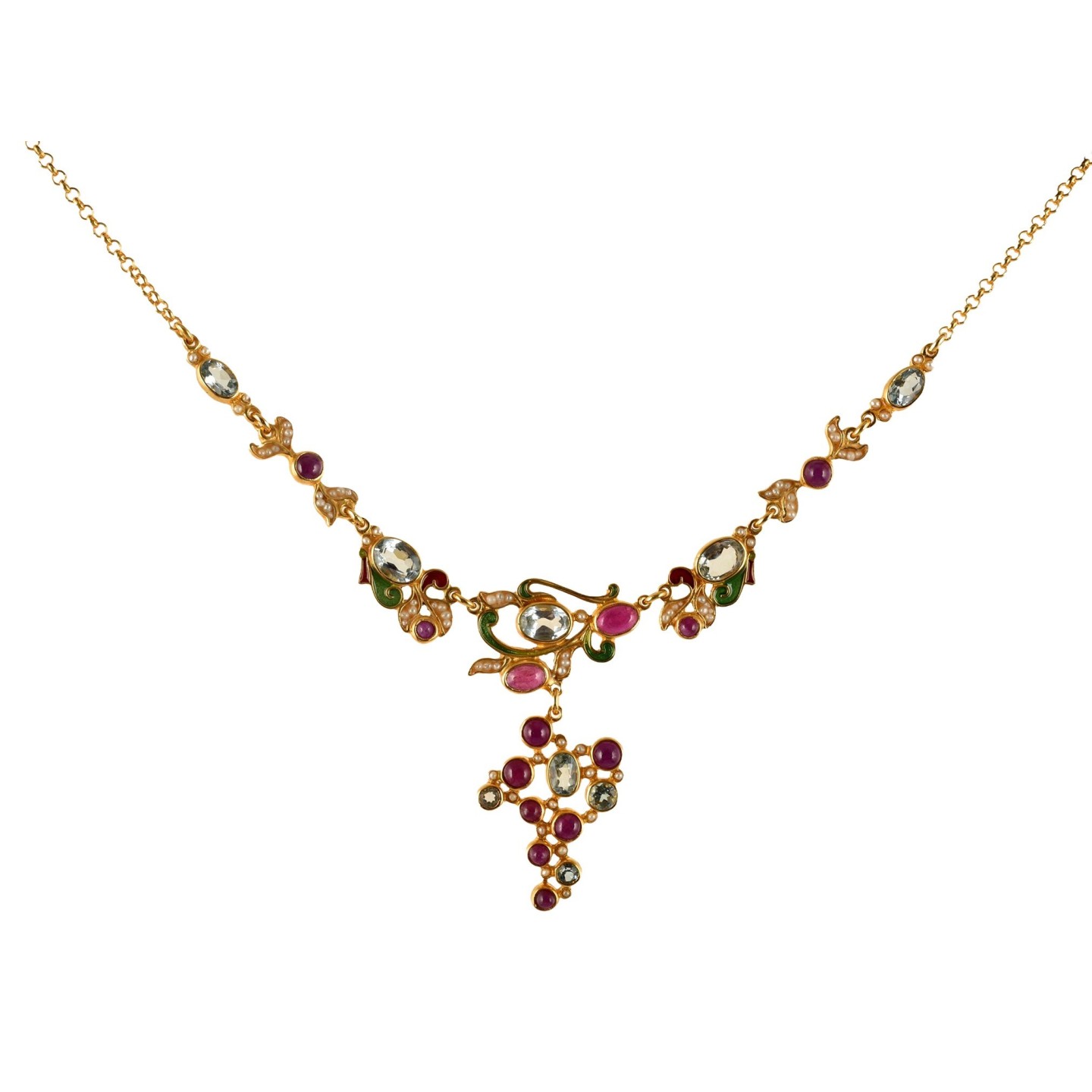 Collier uva,  realizzato a mano in Italia da Percossi Papi con pietre naturali