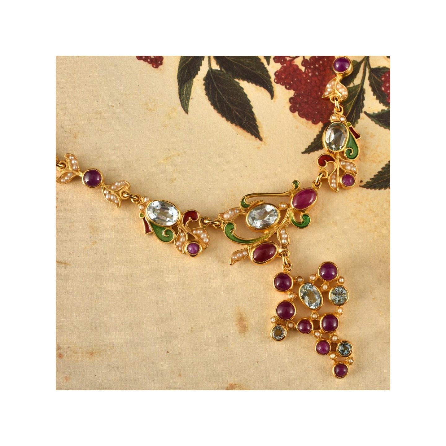 Collier uva,  realizzato a mano in Italia da Percossi Papi con pietre naturali