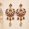 Isis earrings, handmade in Italy by Percossi Papi with natural stone