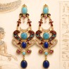 Wadjet The Cobra earrings, handmade in Italy by Percossi Papi with natural stone