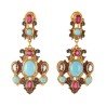 Turquoise earrings handmade in Italy by Percossi Papi with natural stones