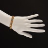 Floral bracelet  handmade in Italy by Percossi Papi with natural stones