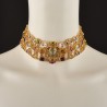 Byzantine necklace, handmade in Italy by Percossi Papi with natural stones