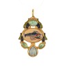 Miniature pendant handmade in Italy by Percossi Papi with natural stones