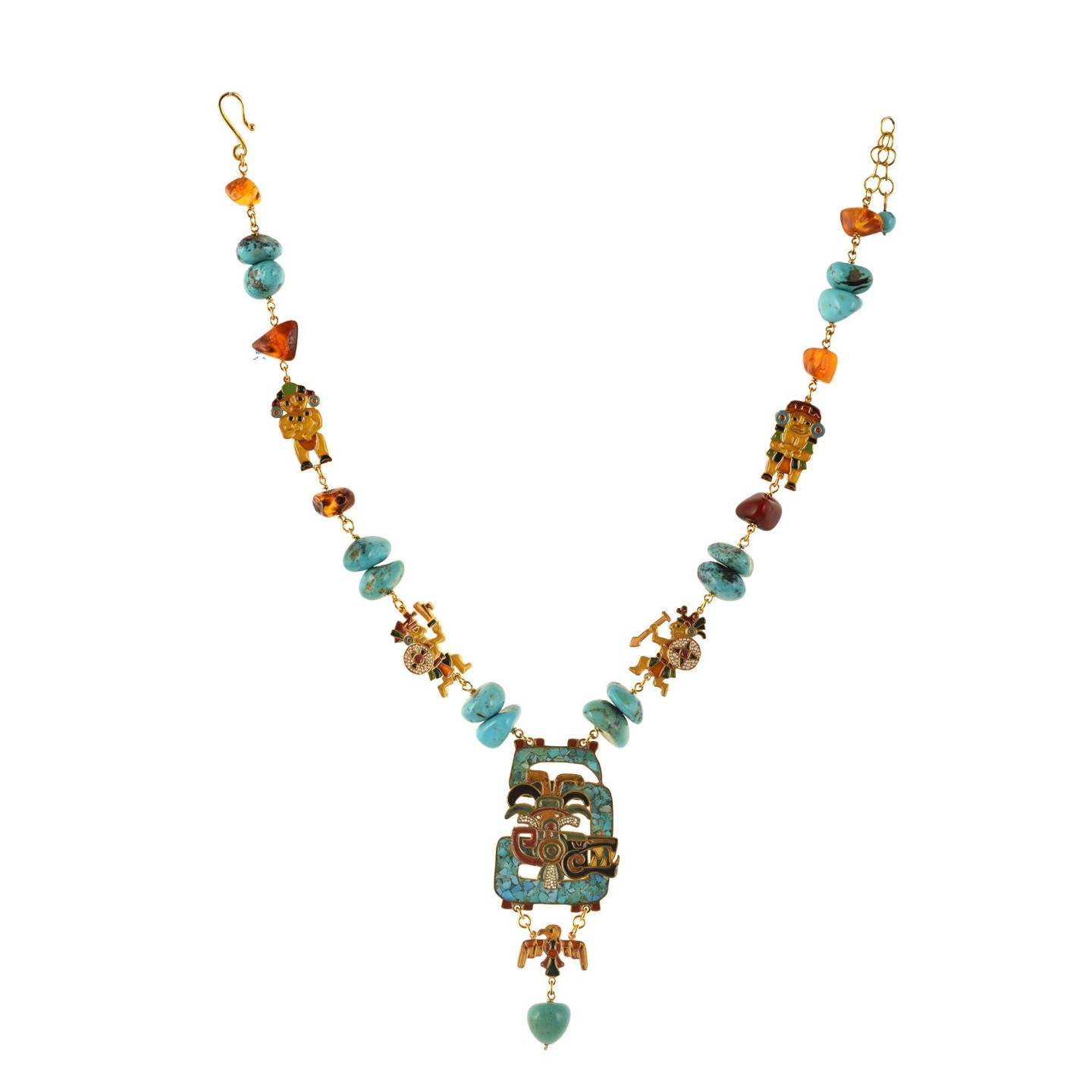 Collana Maya, realizzata a mano in Italia  da Percossi Papi con pietre naturali