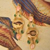 Orecchini miniature, realizzati a mano in Italia  da Percossi Papi con pietre naturali.