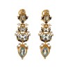 Hinged earrings handmade in Italy by Percossi Papi with natural stones