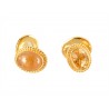 TOURMALINE AND CITRINE  CUFFLINKS