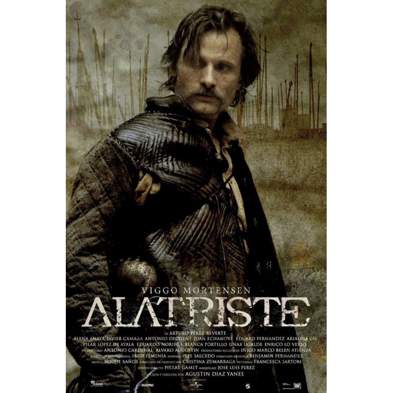 Love cinema - Alatriste, Vigo Mortensen. Orecchini collezzione Cinema