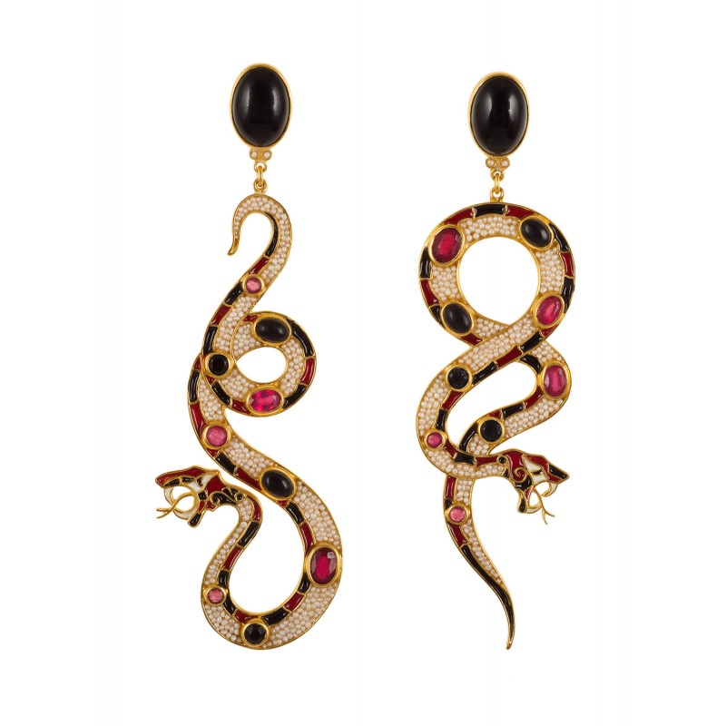 Erinyes Snake earrings