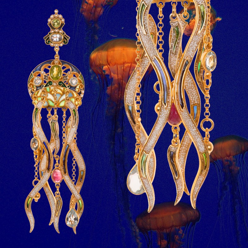 Jellyfish earrings