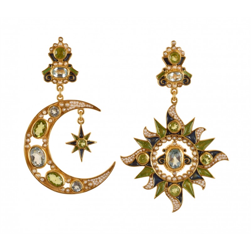 Orecchini sole e luna