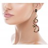 Erinyes Snake earrings, inspired by the Divine Comedy of Dante Alighieri, handmade in Italy by Percossi Papi