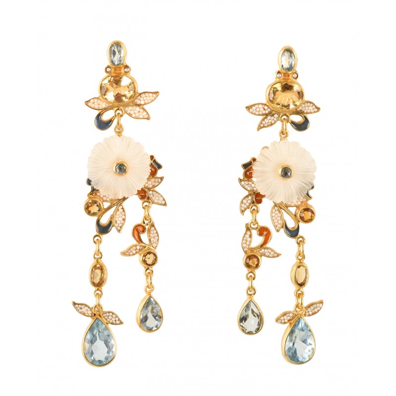Floral earrings