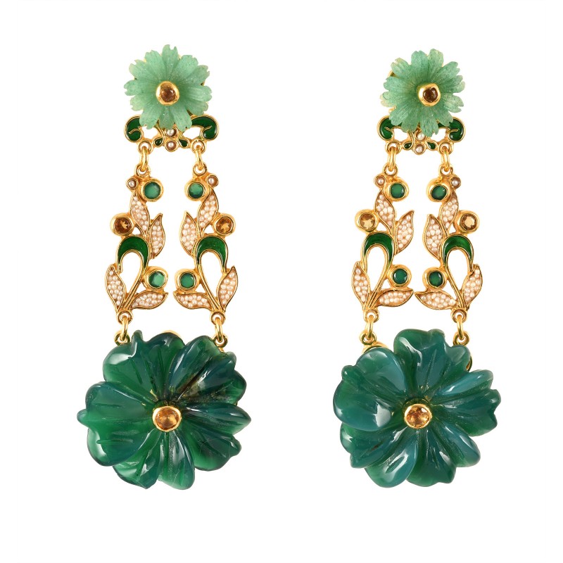 Floral earrings