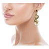 Snake earrings  handmade in Italy by Percossi Papi with natural stones