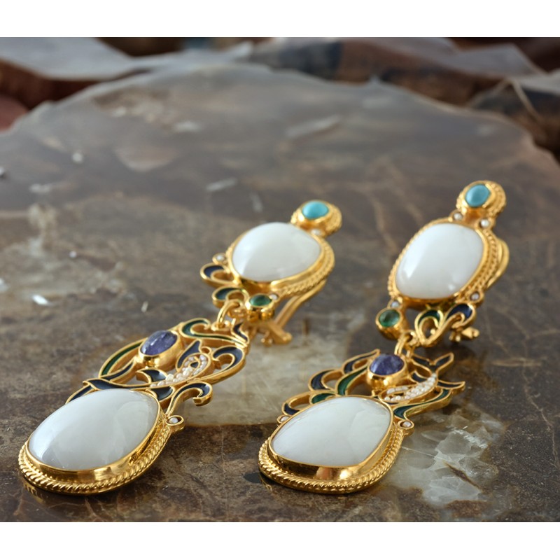 Aegean stones earrings