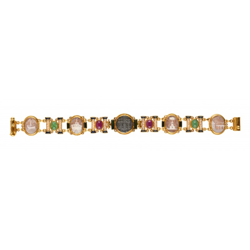 Bracciale con cammei e...