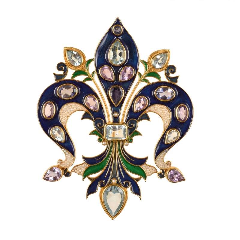 Lily of Florence brooch