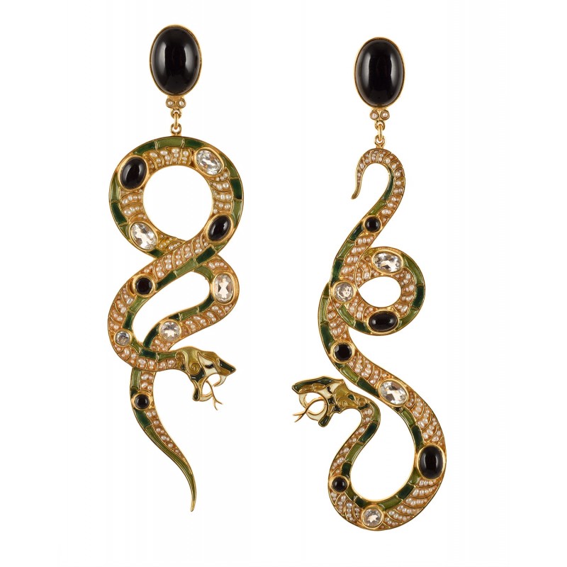 Snake earrings