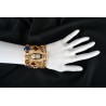 Bracciale bizantino, realizzato in Italia da Percossi Papi con pietre naturali