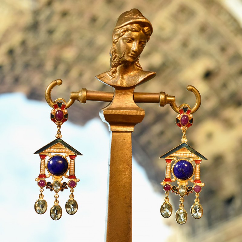 The temple of Jupiter earrings