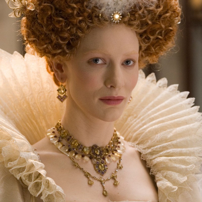 "Elizabeth the golden age", Cate Blanchett. Collana realizzata a mano in Italia da Percossi Papi