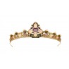 Baroque diadem, handmade in italy by Percossi Papi with natural stones
