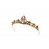 Baroque diadem, handmade in italy by Percossi Papi with natural stones
