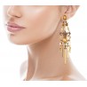 Queen of Swords Tarots earrings, handmade in Italy by Percossi Papi with natural stones