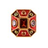 Anello rinascimentale, realizzato a mano in Italia da Percossi Papi con pietre naturali