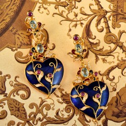 Orecchini cuori, realizzati in Italia da Percossi Papi