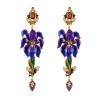 Iris earrings, made in Italy by Percossi Papi with natural stones