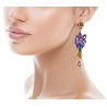 Iris earrings, made in Italy by Percossi Papi with natural stones