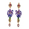 Iris earrings, made in Italy by Percossi Papi with natural stones