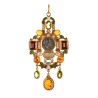 Domus Aurea pendant, handmade in Italy by Percossi Papi with rnatural stones