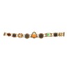 Bracciale con monete romane, realizzato in Italia da Percossi Papi con pietre naturali