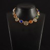 Collier con monete romane, realizzato in Italia da Percossi Papi con pietre naturali