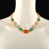 Jade necklace, handmade in Italy by Percossi Papi with natural stones