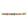 Byzantine bracelet handmade in Italy by Percossi Papi with natural stones